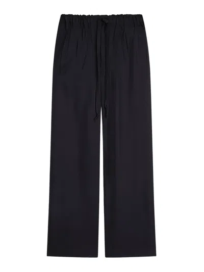 Phoebe Philo Elastic-waist Casual Trousers In Black