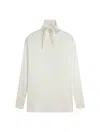 Phoebe Philo Liquid Knot Collar Top In Neutral
