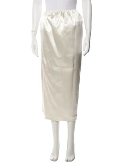 Pre-owned Phoebe Philo Silk Midi Length Dress W/ Tags In Neutrals