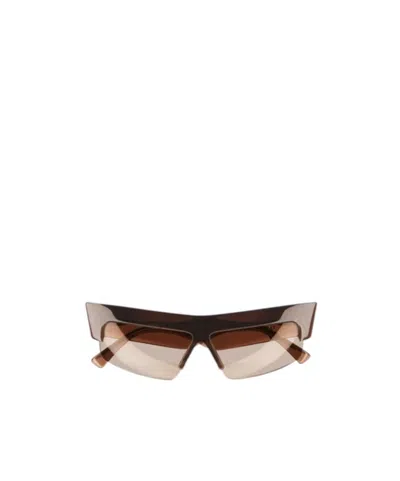 Phoebe Philo Sliced Cruise Sunglasses In Maroon