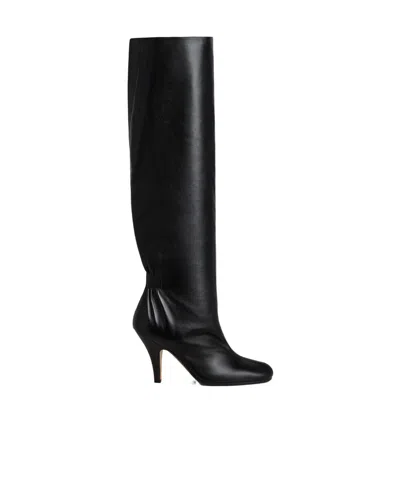 Phoebe Philo Slouchy Tall Boots In Black