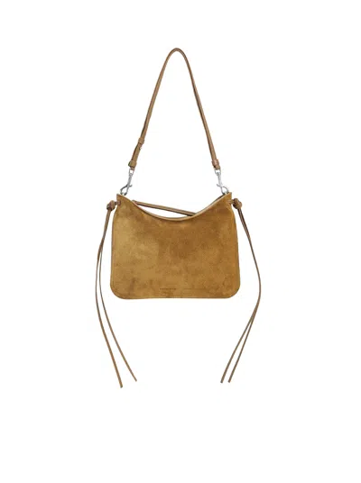 Phoebe Philo Small Gig Bag In Suede In Metallic
