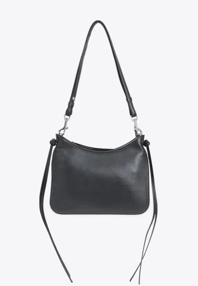 Phoebe Philo Small Gig Leather Shoulder Bag In Black