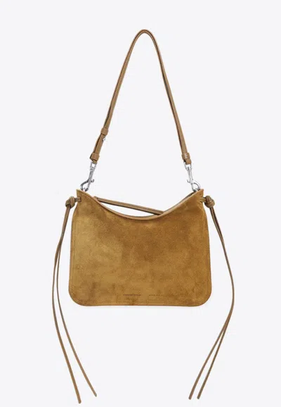 Phoebe Philo Small Gig Suede Shoulder Bag In Brown