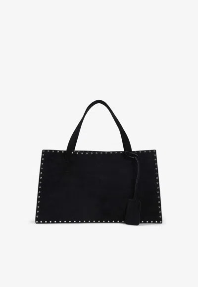 Phoebe Philo Small Stud Cabas Tote Bag In Black