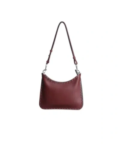 Phoebe Philo Small Studded Shoulder Bag In Brown