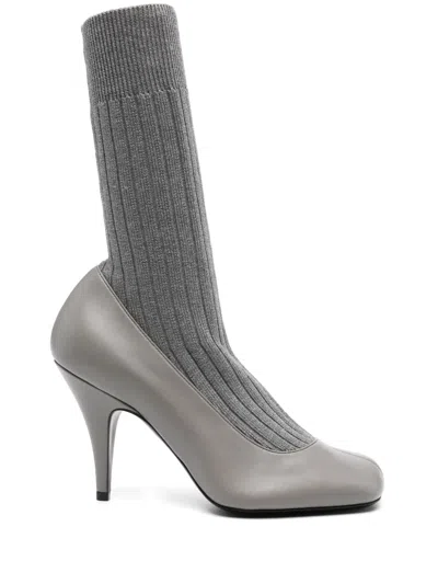 Phoebe Philo Sock Pumps In Gray