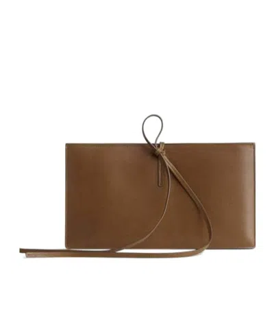 Phoebe Philo Splay Clutch In Brown