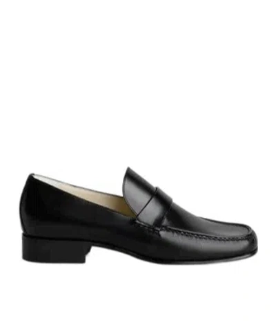 Phoebe Philo Square-toe Loafers In Black