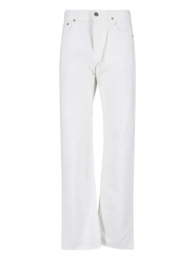 Phoebe Philo Gerade Jeans In White