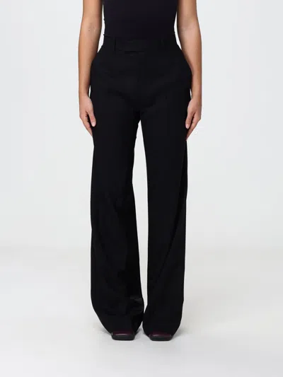 Phoebe Philo Straight-leg Tailored Trousers In Cotton Gabardine In Black