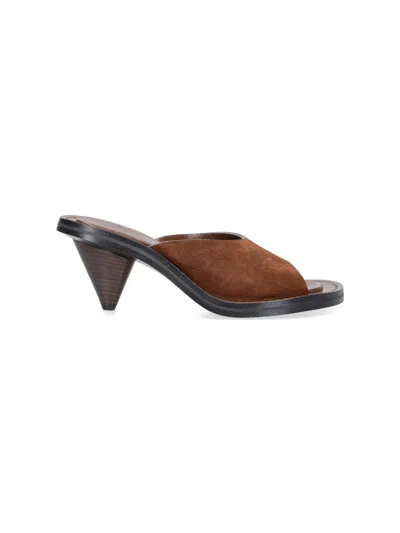 Phoebe Philo Riemen-pantoletten In Animal Print
