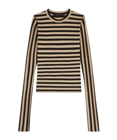 Phoebe Philo Striped T-shirt In Black