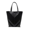 Phoebe Philo Structured Black Calf Leather Shopper Bag In Black