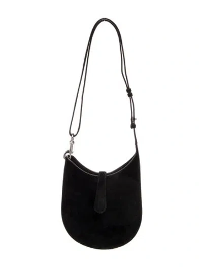 Pre-owned Phoebe Philo Suede Bean Sling Shoulder Bag Mini In Black