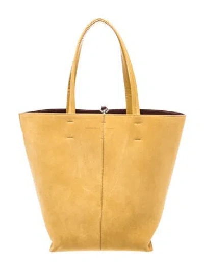 Pre-owned Phoebe Philo Suede Pot Cabas In Yellow
