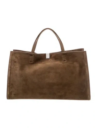 Pre-owned Phoebe Philo Suede Tote In Brown