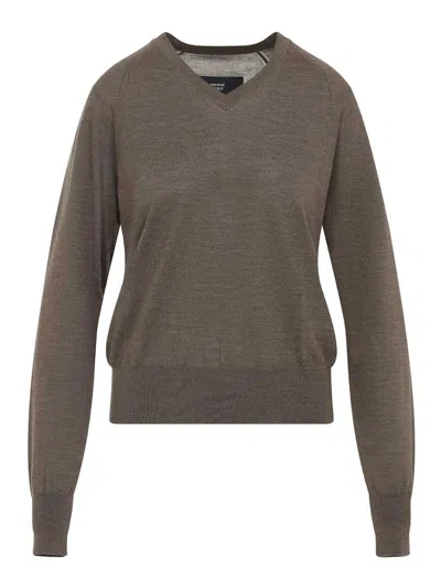 PHOEBE PHILO SHRUNK V-NECK SWEATER