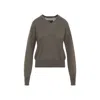 Phoebe Philo V-neck Raglan-sleeve Sweater In Brown