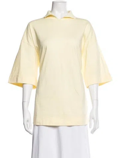 Pre-owned Phoebe Philo Three-quarter Sleeve Polo In Yellow
