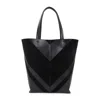 Phoebe Philo Structured Black Calf Leather Shopper Bag In Black