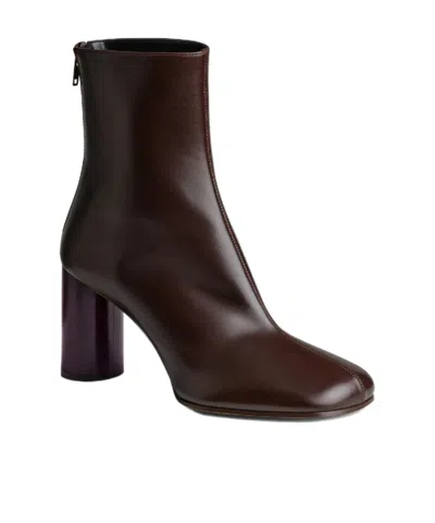 Phoebe Philo Tug Boots In Brown