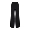 Phoebe Philo High-waisted Wide-leg Trousers In Viscose-silk Blend In Black