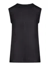 Phoebe Philo Ultra-thin Crew Neck Tank Top In Black