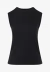 Phoebe Philo Round-neck Sleeveless Vest In Black
