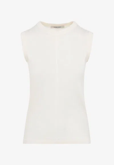 Phoebe Philo Ultrafine Tank Top In White