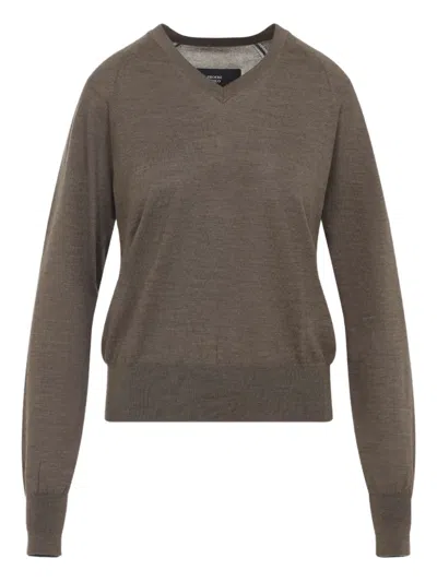 PHOEBE PHILO V-NECK RAGLAN-SLEEVE SWEATER