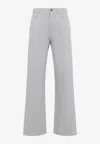Phoebe Philo Washed Wide-leg Jeans In Gray