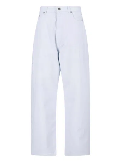Phoebe Philo Weite Reissverschluss-jeans In White