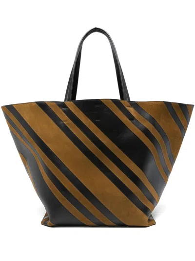 Phoebe Philo Women Basket Leather Tote Bag In Multi