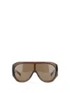 Phoebe Philo Brown Bombe Oversized Acetate Sunglasses In Brown