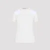 Phoebe Philo Cotton And Lyocell T-shirt With Patch In Nude