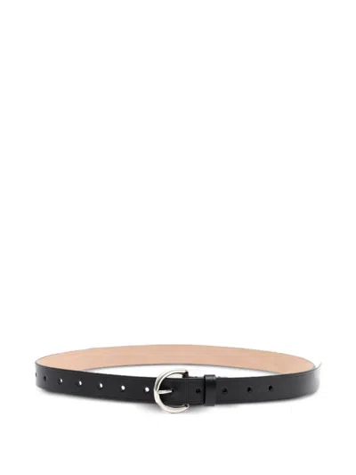 PHOEBE PHILO PHOEBE PHILO WOMEN ROUND BUCKLE LEATHER BELT