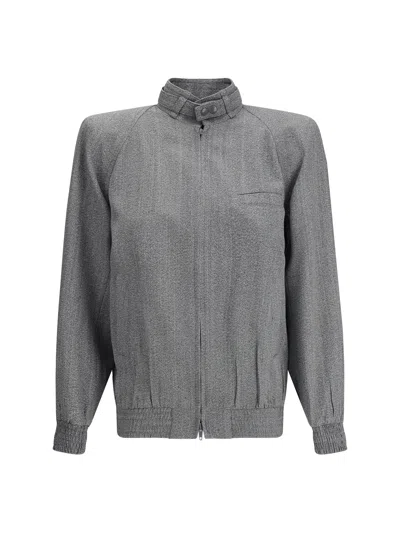 Phoebe Philo Women Square Shoulder Bomber Jacket In Gray