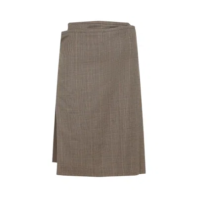 PHOEBE PHILO WOOL BLEND MIDI SKIRT