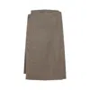 Phoebe Philo Kilt Wrap Midi Skirt In Brown