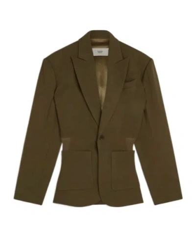 Phoebe Philo Wool Casual Jacket In Green
