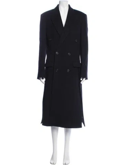 Pre-owned Phoebe Philo Wool Coat In Blue
