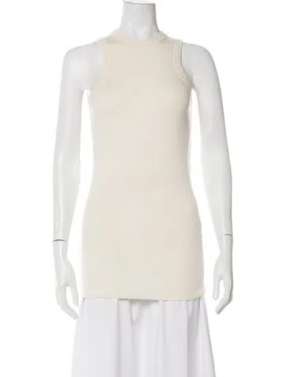 Pre-owned Phoebe Philo Wool Crew Neck Top W/ Tags In White