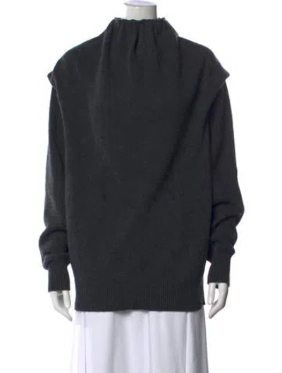 Pre-owned Phoebe Philo Wool Turtleneck Sweater In Gray