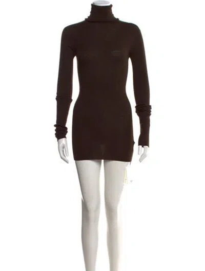 Pre-owned Phoebe Philo Wool Turtleneck Sweater W/ Tags In Brown