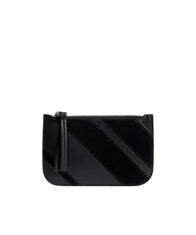 Phoebe Philo Zippered Card Holder In Black
