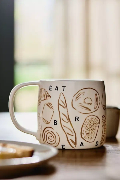 Phthalo Ruth Stoneware Eat Bread Mug