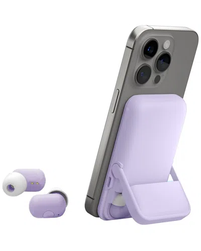 Phunkee Tree 4-in-1 Magnetic Power Bank Buds In Purple