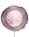 Phunkee Tree Agate Crystal Wireless Charging Pad In Purple