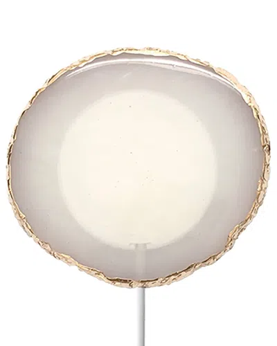 Phunkee Tree Agate Crystal Wireless Charging Pad In White